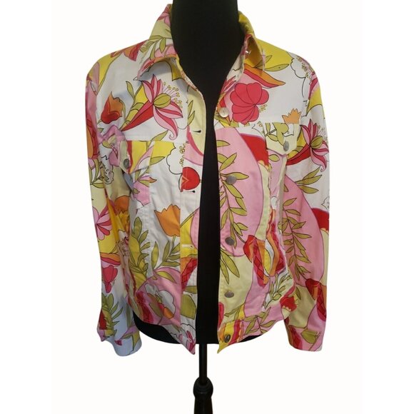 Tori Richard Honolulu Dress With Jacket Womens Size 10 Dress, 12 Jacket Tropical - Picture 11 of 15